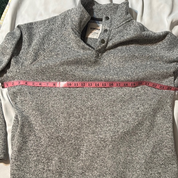 Sonoma Other - Sonoma Heather Gray Sweater with Button Collar